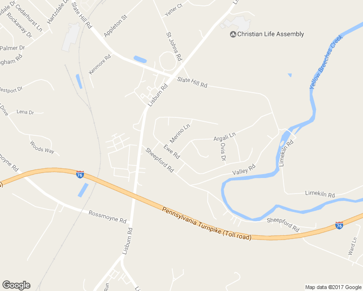 map of restaurants, bars, coffee shops, grocery stores, and more near 5 Argali Lane in Mechanicsburg