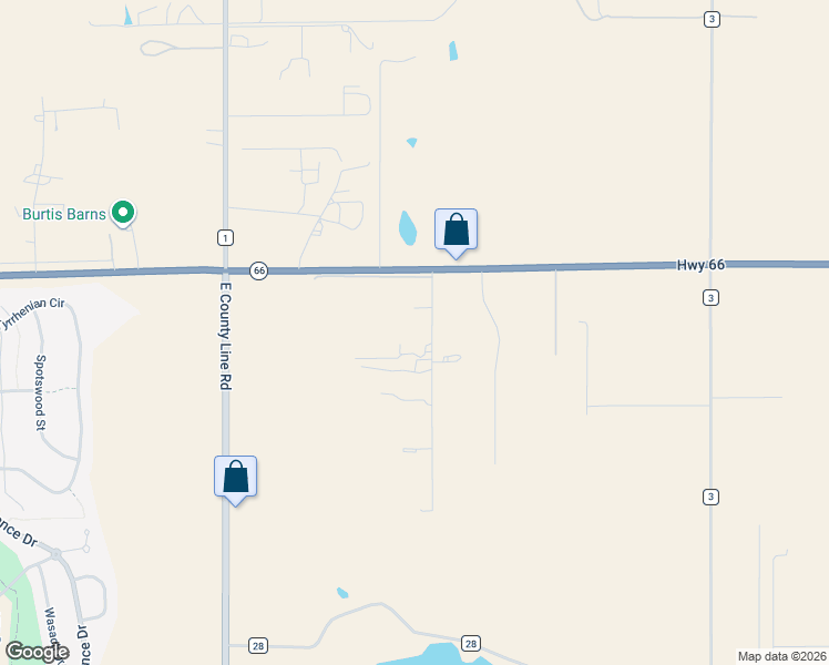 map of restaurants, bars, coffee shops, grocery stores, and more near 13861 Elmore Road in Longmont