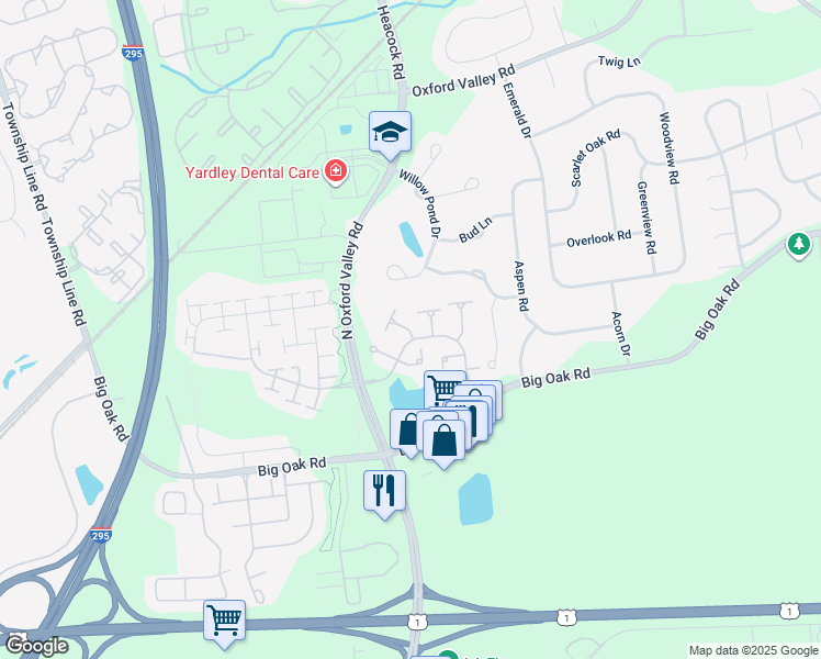 map of restaurants, bars, coffee shops, grocery stores, and more near 216 Yellow Springs Court in Morrisville