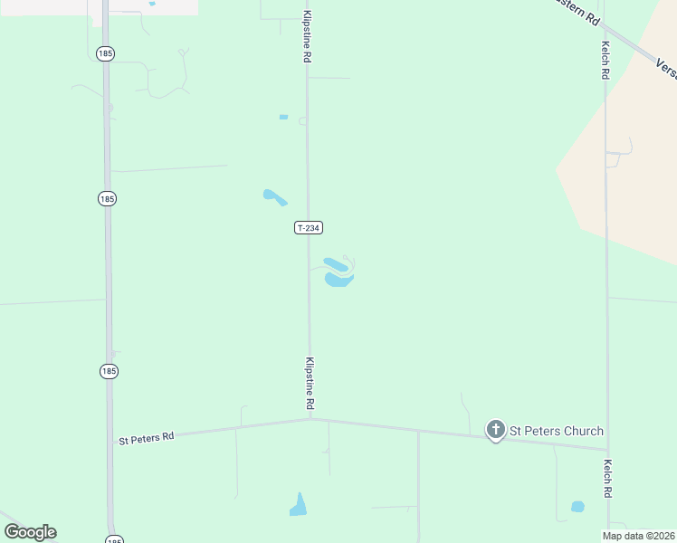 map of restaurants, bars, coffee shops, grocery stores, and more near 9719 Klipstine Road in Versailles