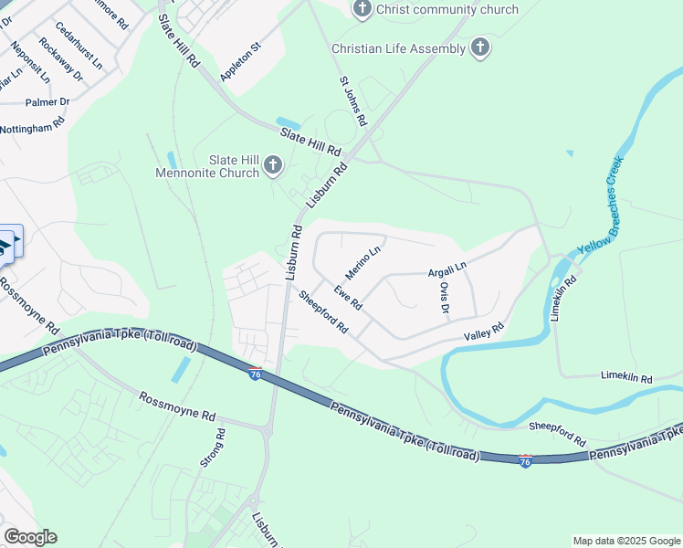 map of restaurants, bars, coffee shops, grocery stores, and more near 3 Merino Ln in Mechanicsburg