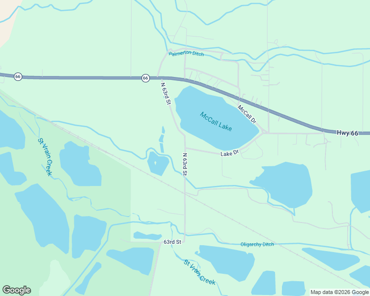 map of restaurants, bars, coffee shops, grocery stores, and more near 6300 Lake Drive in Longmont