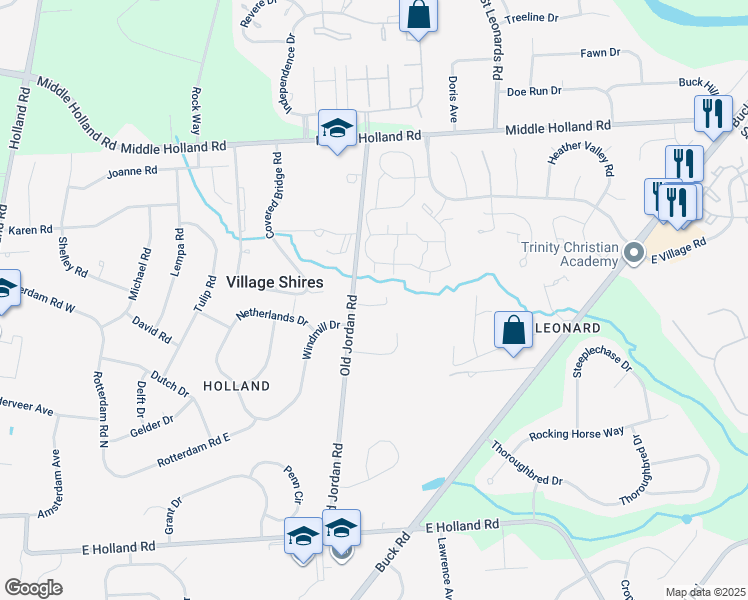 map of restaurants, bars, coffee shops, grocery stores, and more near 27013 Bennett Place in Southampton