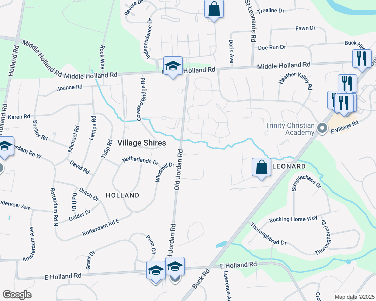 map of restaurants, bars, coffee shops, grocery stores, and more near 27013 Bennett Place in Southampton