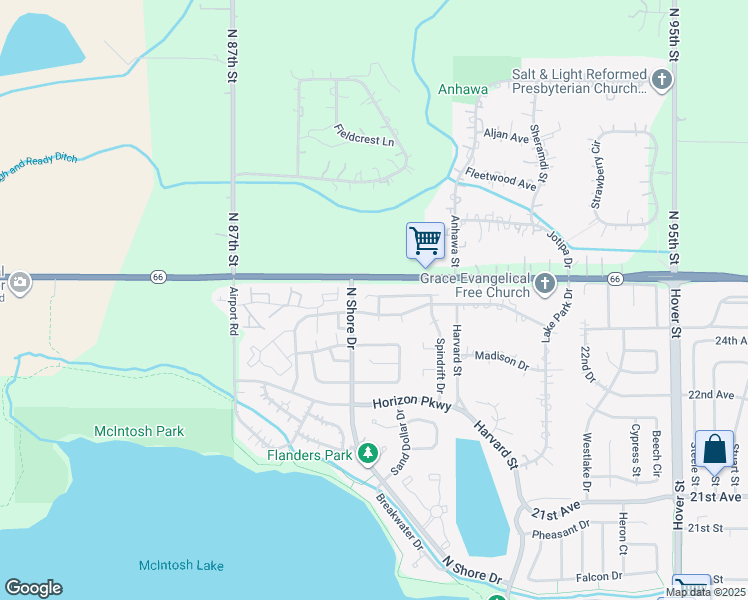 map of restaurants, bars, coffee shops, grocery stores, and more near 2413 Skysail Court in Longmont