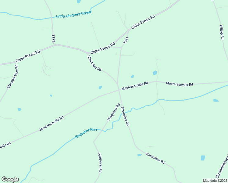 map of restaurants, bars, coffee shops, grocery stores, and more near 1428 Mastersonville Road in Manheim