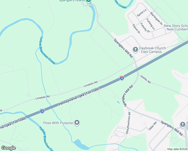 map of restaurants, bars, coffee shops, grocery stores, and more near 833-929 Limekiln Road in New Cumberland