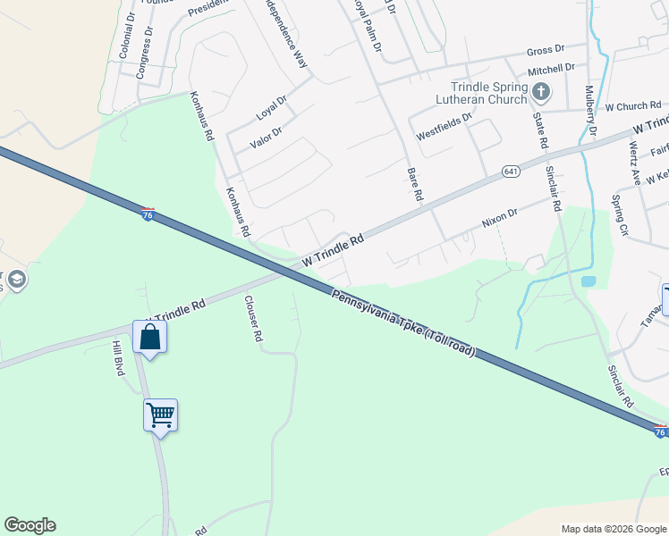 map of restaurants, bars, coffee shops, grocery stores, and more near 967 West Trindle Road in Mechanicsburg