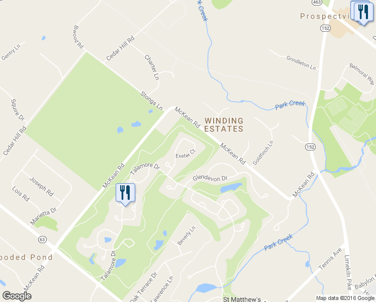 map of restaurants, bars, coffee shops, grocery stores, and more near 533 Exeter Court in Ambler