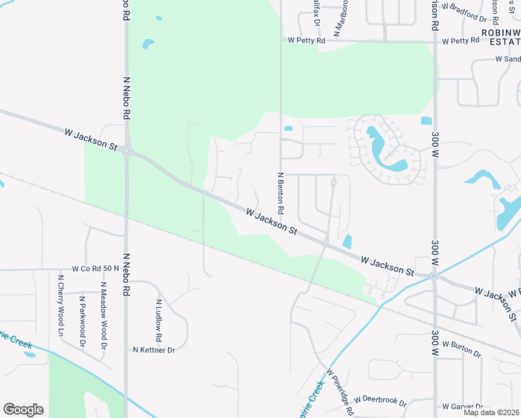 map of restaurants, bars, coffee shops, grocery stores, and more near 5716 West Jackson Street in Muncie