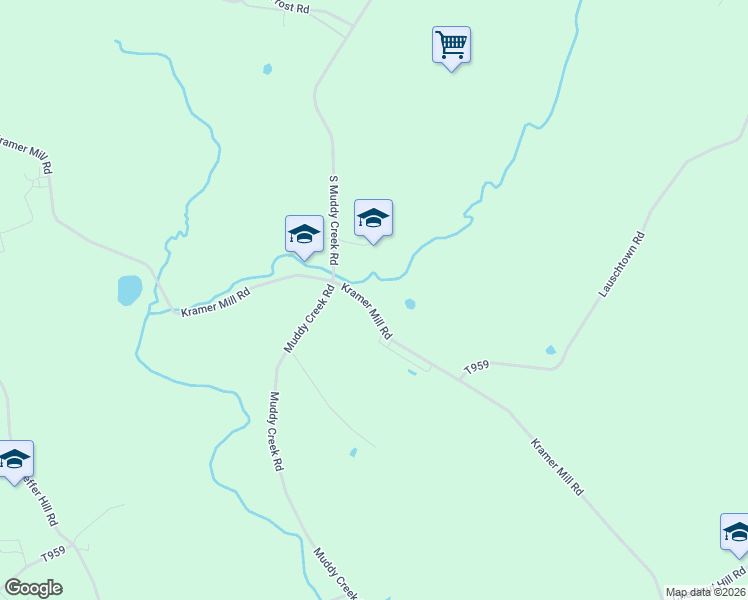 map of restaurants, bars, coffee shops, grocery stores, and more near 1336 Kramer Mill Road in Denver