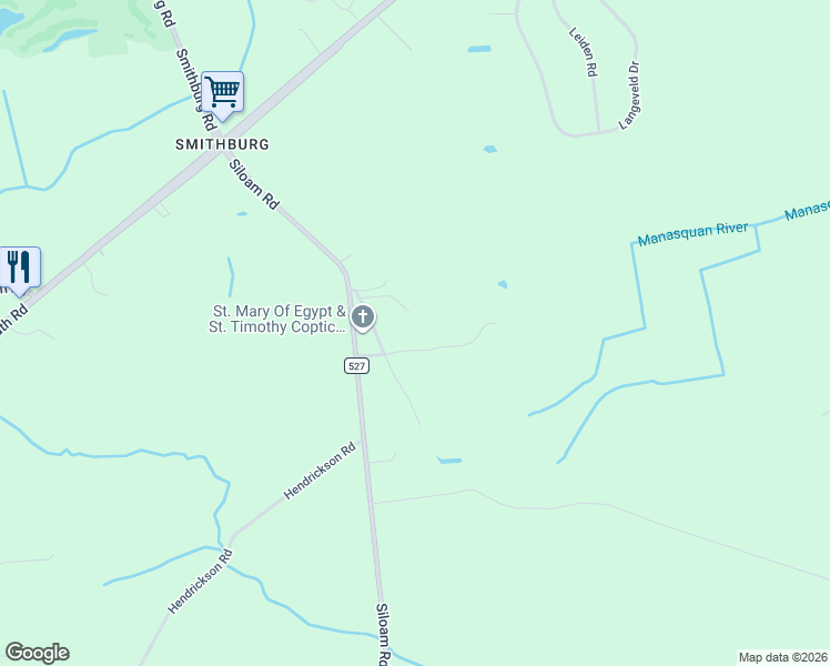 map of restaurants, bars, coffee shops, grocery stores, and more near 90 Old Turkey Swamp Road in Freehold