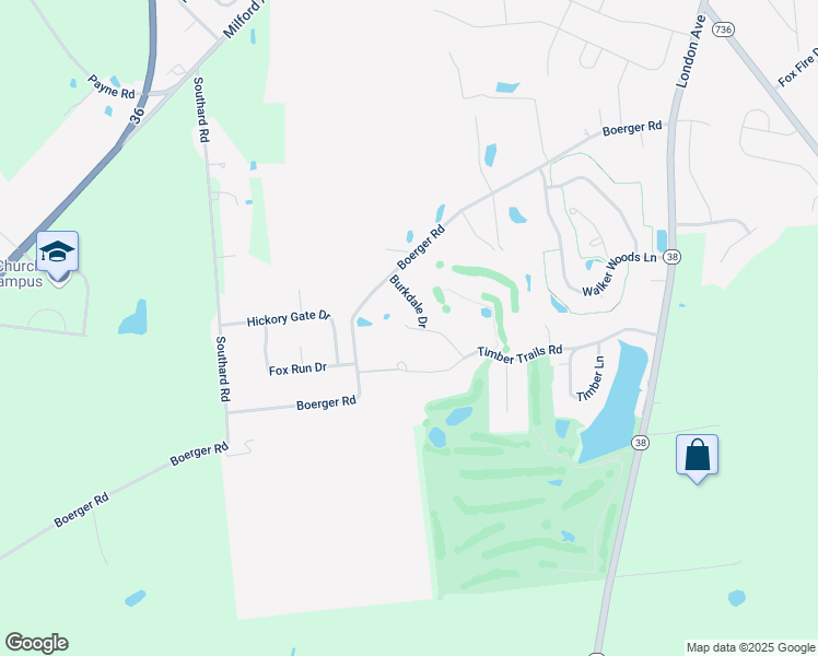 map of restaurants, bars, coffee shops, grocery stores, and more near St Andrews Court in Marysville