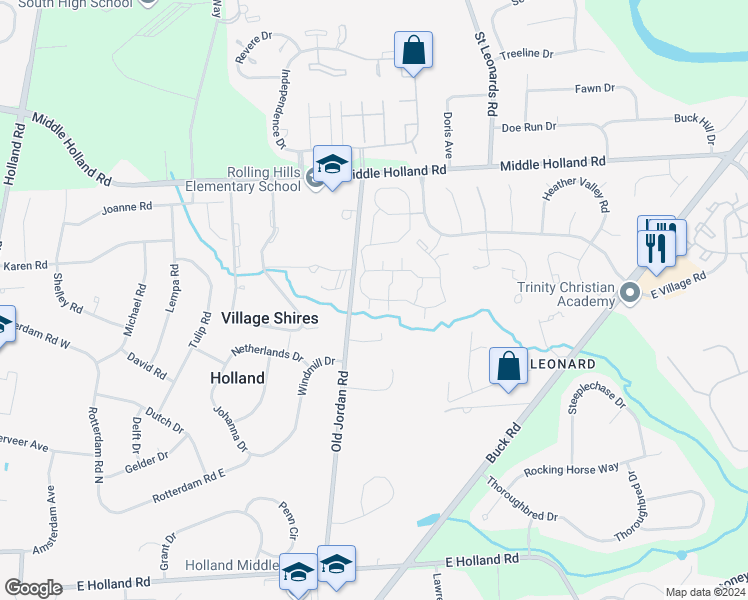 map of restaurants, bars, coffee shops, grocery stores, and more near 2103 Bennett Place in Southampton