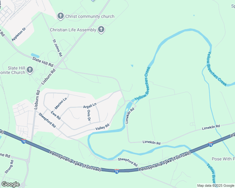 map of restaurants, bars, coffee shops, grocery stores, and more near 44 Argali Lane in Mechanicsburg