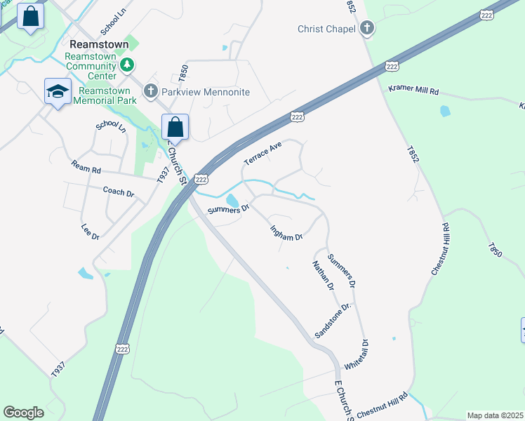map of restaurants, bars, coffee shops, grocery stores, and more near 6 Ingham Drive in Stevens