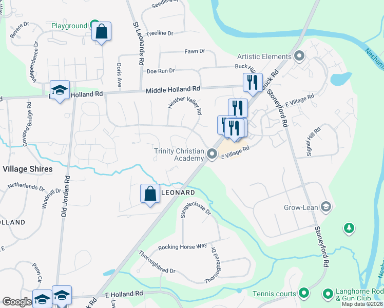 map of restaurants, bars, coffee shops, grocery stores, and more near 62 Banbury Court in Holland