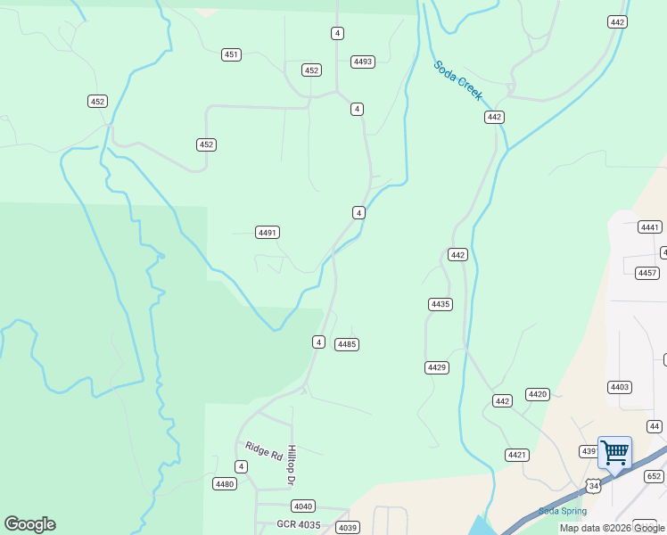 map of restaurants, bars, coffee shops, grocery stores, and more near 2-256 County Highway 4491 in Grand Lake