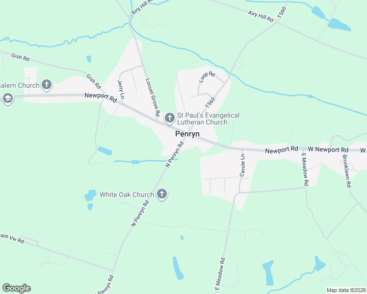 map of restaurants, bars, coffee shops, grocery stores, and more near 1367 North Penryn Road in Manheim