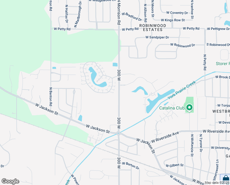 map of restaurants, bars, coffee shops, grocery stores, and more near 801-1291 North Morrison Road in Muncie