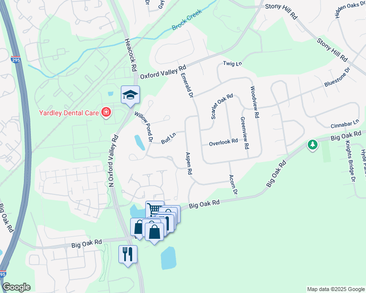 map of restaurants, bars, coffee shops, grocery stores, and more near 251 Aspen Road in Morrisville