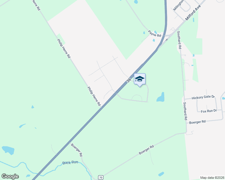 map of restaurants, bars, coffee shops, grocery stores, and more near 14145 Ohio 4 in Marysville