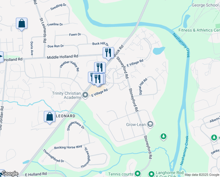 map of restaurants, bars, coffee shops, grocery stores, and more near 231 E Village Rd in Southampton