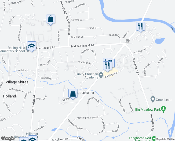 map of restaurants, bars, coffee shops, grocery stores, and more near 21 Banbury Court in Southampton