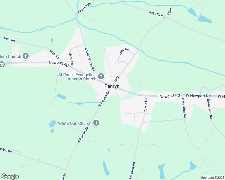 map of restaurants, bars, coffee shops, grocery stores, and more near 1195 Newport Road in Manheim