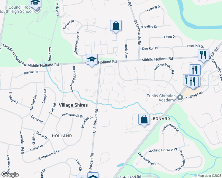 map of restaurants, bars, coffee shops, grocery stores, and more near 21011 Bennett Place in Southampton
