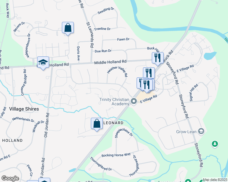 map of restaurants, bars, coffee shops, grocery stores, and more near 21 Banbury Court in Southampton