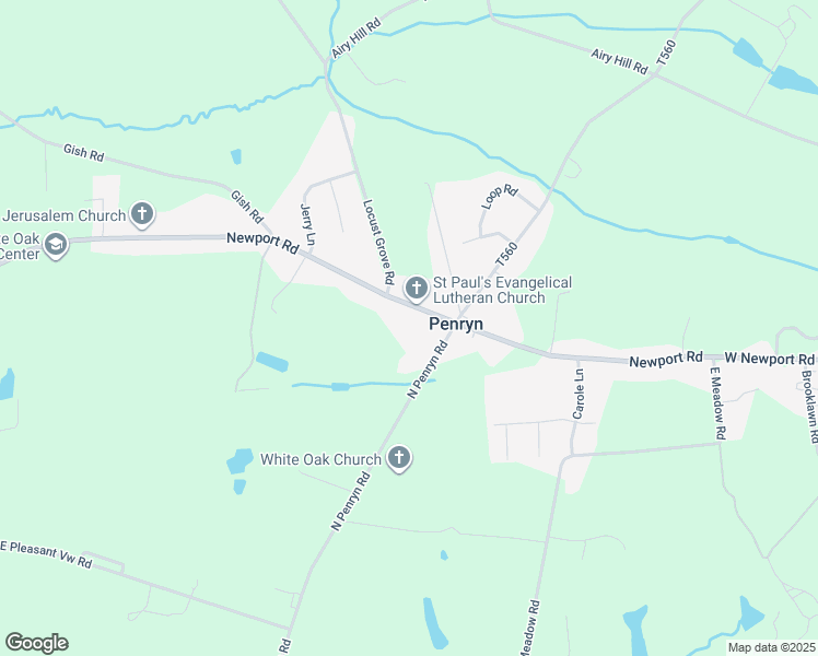 map of restaurants, bars, coffee shops, grocery stores, and more near 1261 Newport Road in Manheim