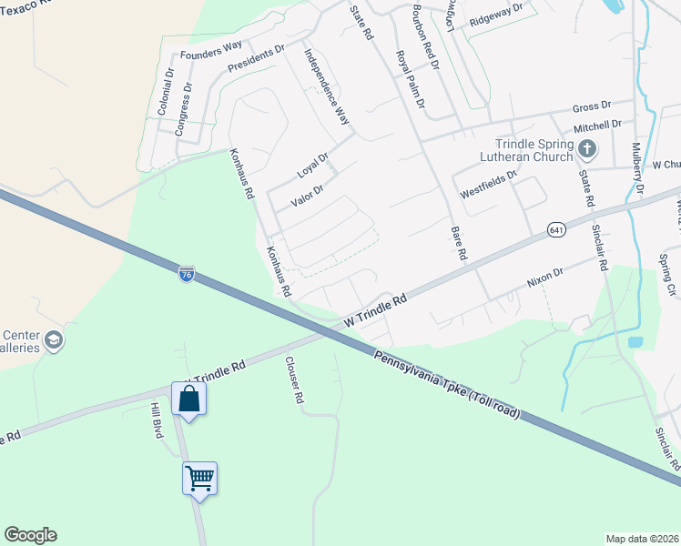 map of restaurants, bars, coffee shops, grocery stores, and more near 970 West Trindle Road in Mechanicsburg