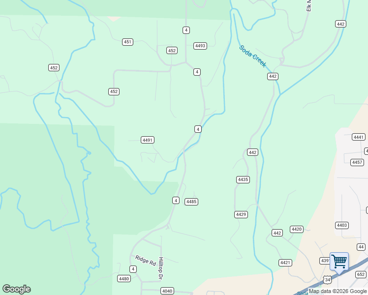 map of restaurants, bars, coffee shops, grocery stores, and more near 2 County Highway 4491 in Grand Lake