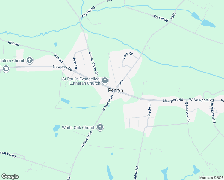 map of restaurants, bars, coffee shops, grocery stores, and more near 1217 Newport Road in Manheim