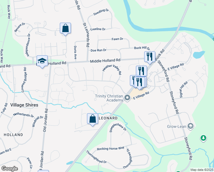 map of restaurants, bars, coffee shops, grocery stores, and more near 80 Portsmouth Court in Southampton