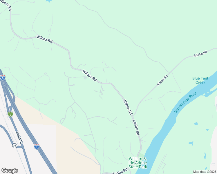 map of restaurants, bars, coffee shops, grocery stores, and more near 21735 Wilcox Rd in Red Bluff