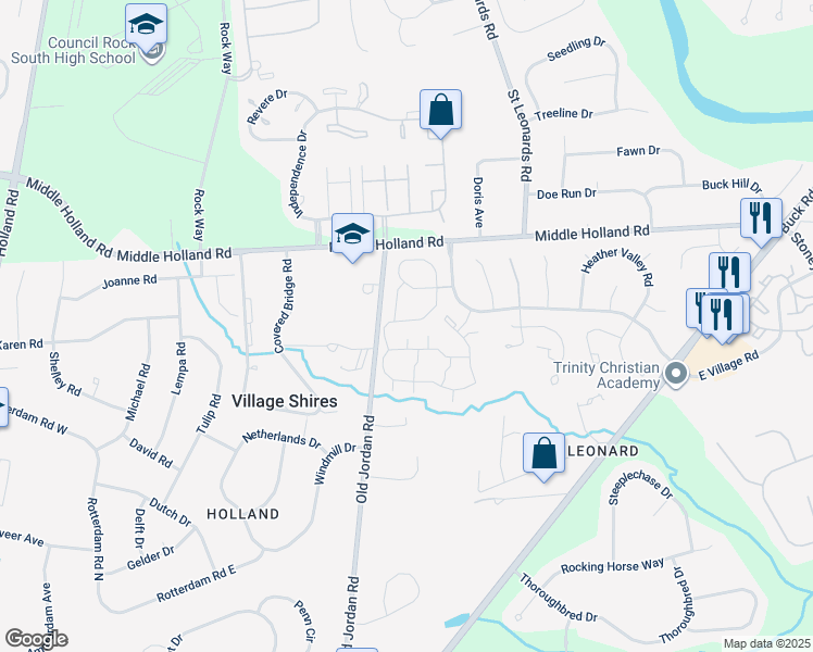 map of restaurants, bars, coffee shops, grocery stores, and more near 61 Taylors Way in Southampton