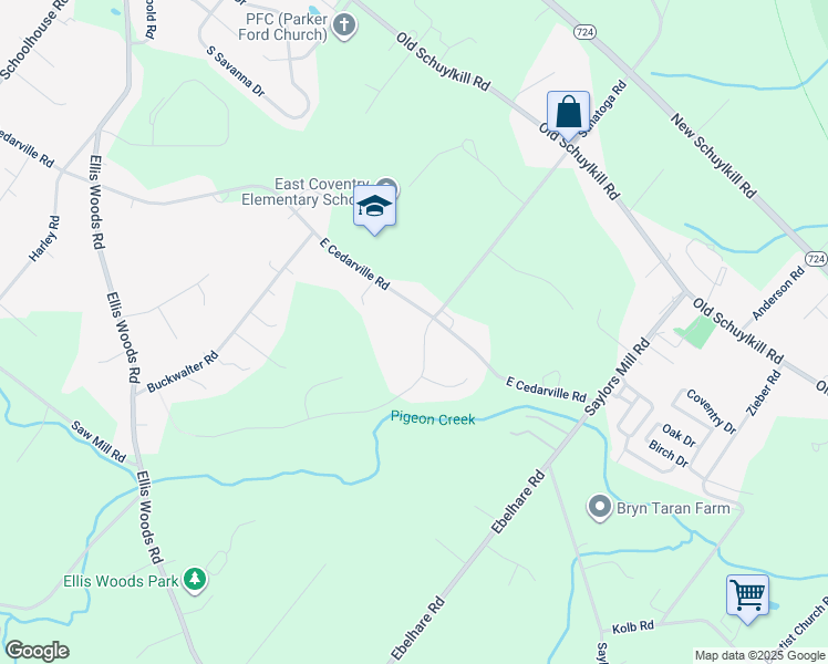map of restaurants, bars, coffee shops, grocery stores, and more near 1092 South Sanatoga Road in Pottstown