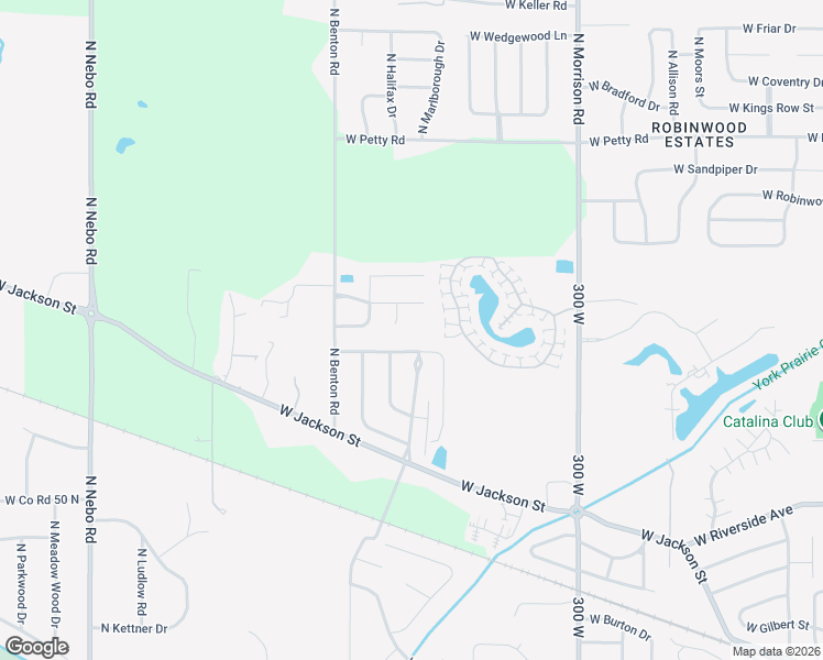 map of restaurants, bars, coffee shops, grocery stores, and more near 5401 W Fernwood Way in Muncie