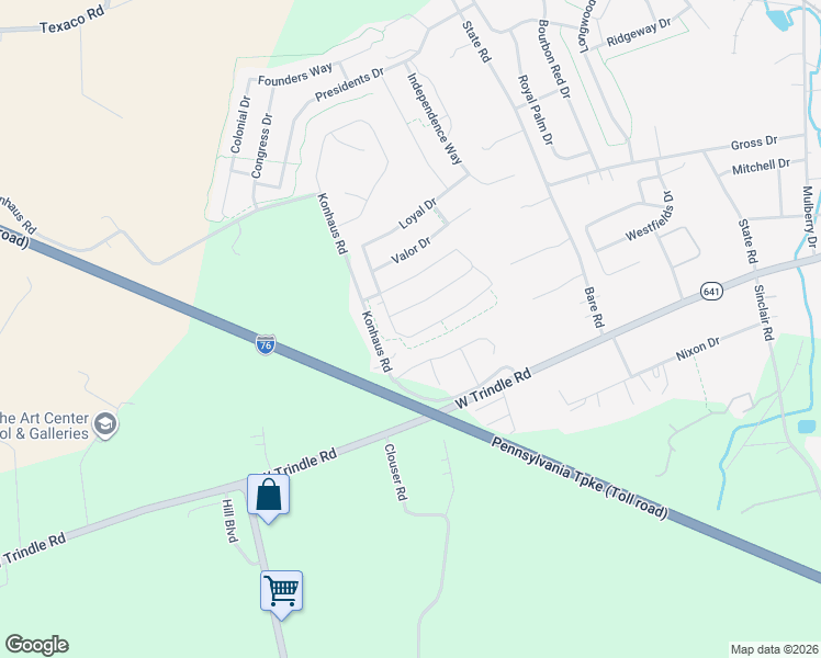 map of restaurants, bars, coffee shops, grocery stores, and more near 321 Valor Drive in Mechanicsburg
