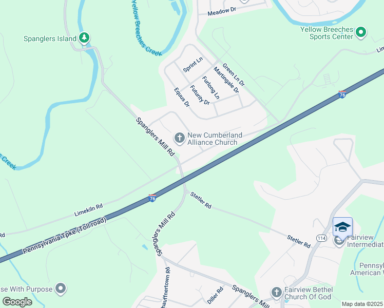 map of restaurants, bars, coffee shops, grocery stores, and more near 839 Limekiln Road in New Cumberland