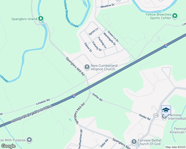 map of restaurants, bars, coffee shops, grocery stores, and more near 839 Limekiln Road in New Cumberland