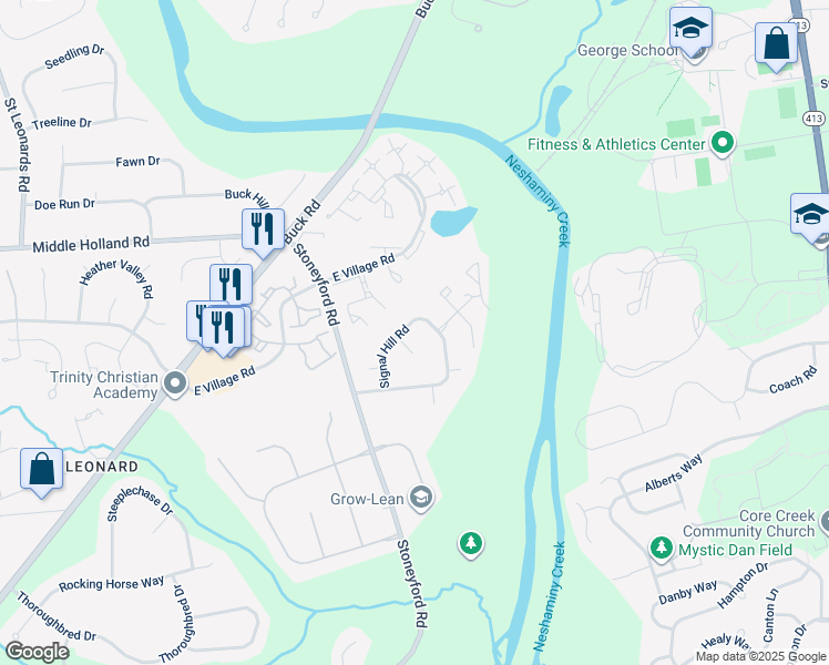 map of restaurants, bars, coffee shops, grocery stores, and more near 60 Signal Hill Road in Holland