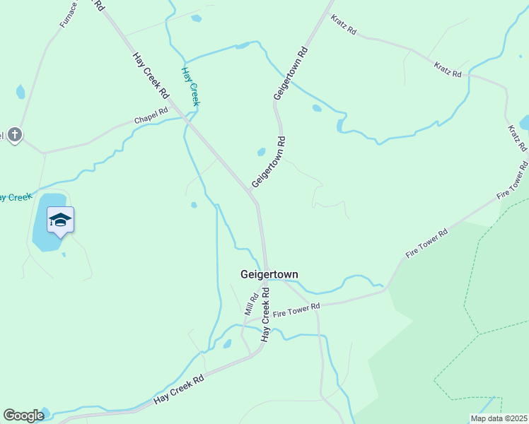 map of restaurants, bars, coffee shops, grocery stores, and more near 3291 Hay Creek Road in Geigertown