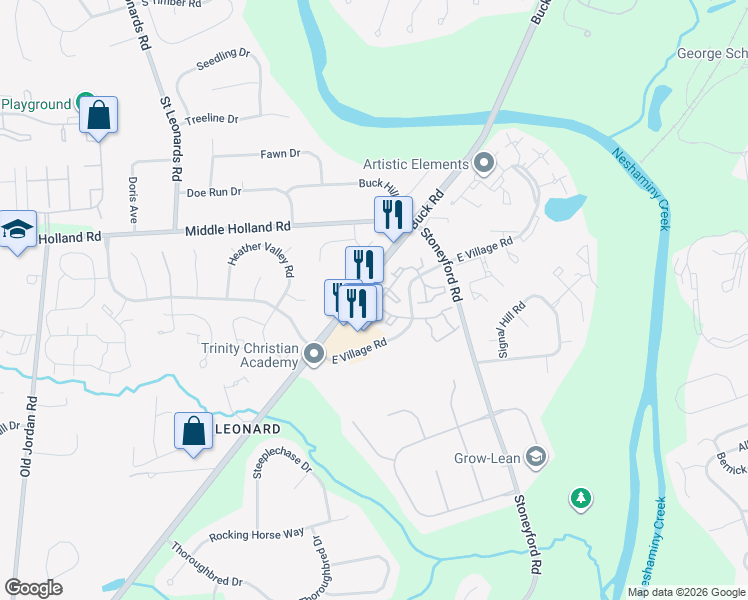map of restaurants, bars, coffee shops, grocery stores, and more near 2202 Beacon Hill Drive in Holland