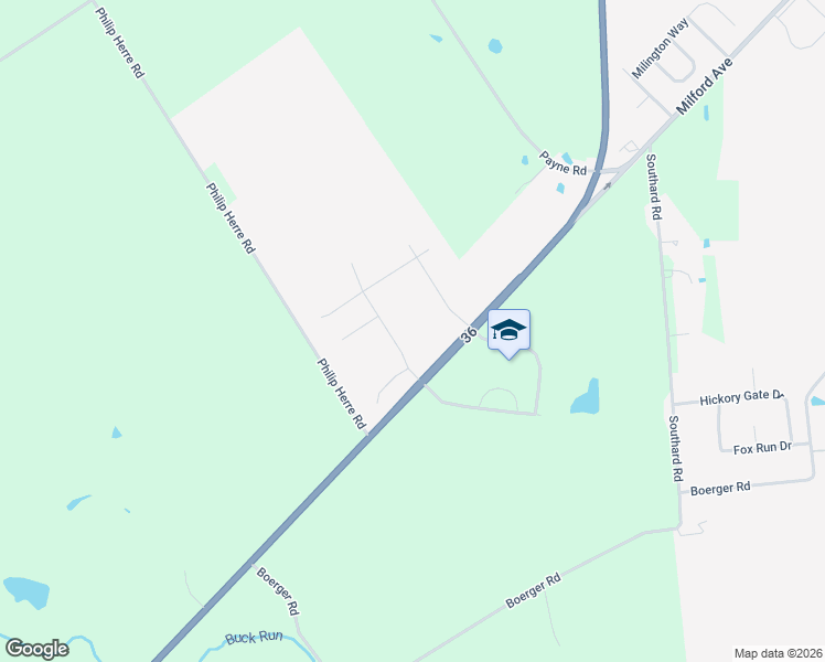 map of restaurants, bars, coffee shops, grocery stores, and more near 14145 Ohio 4 in Marysville