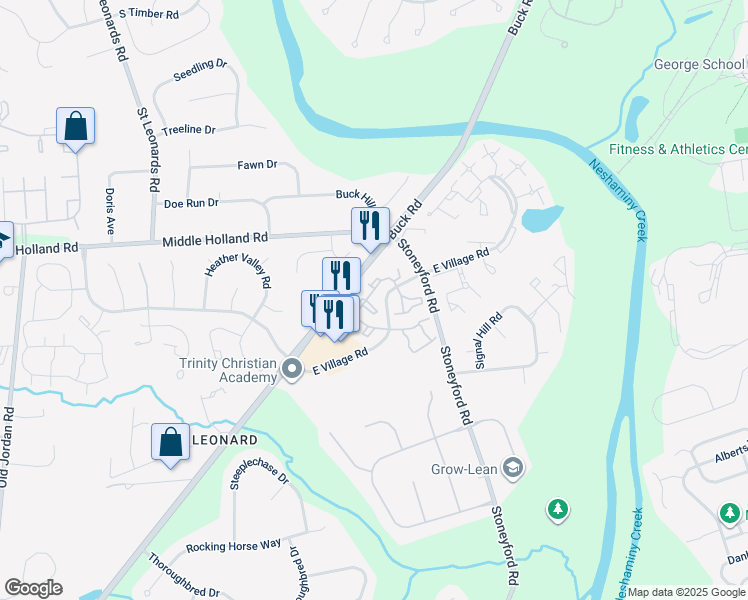 map of restaurants, bars, coffee shops, grocery stores, and more near 14020 Beacon Hill Drive in Holland