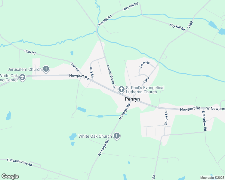 map of restaurants, bars, coffee shops, grocery stores, and more near 1306 Newport Road in Manheim