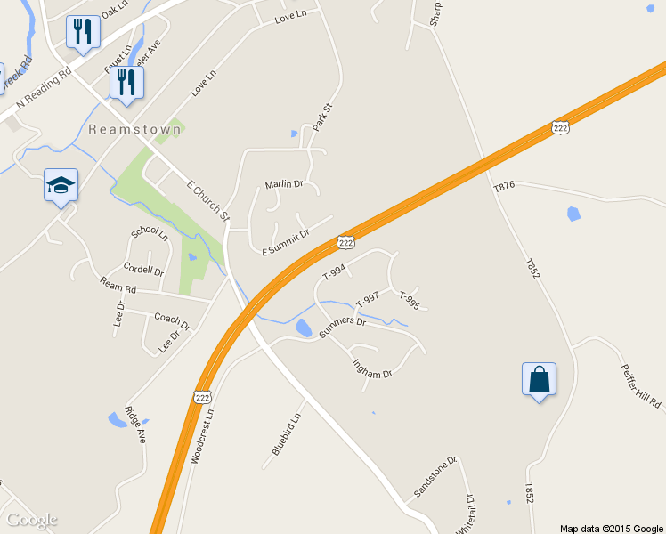 map of restaurants, bars, coffee shops, grocery stores, and more near 26 T-994 in Stevens